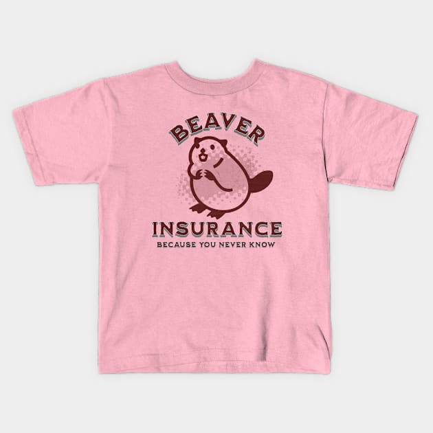 Beaver Insurance Kids T-Shirt by Farm Road Mercantile 